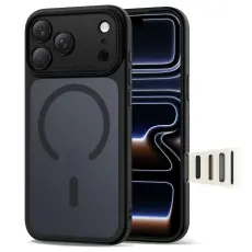 Tech-Protect iPhone 17 Pro Skal MagSafe MagPeak Matt Svart