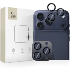 T-P iPhone 17 Pro/Max/16 Pro/Max/15 Pro/Max/14 Pro/Max Linsskydd CamRing Fit+