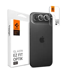 Spigen iPhone Air 2-PACK Linsskydd GLAS.tR "Ez Fit" Silver