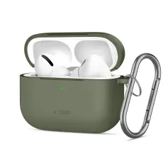 Tech-Protect AirPods Pro 3 Skal Silikon Hook Olive Green