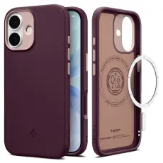 Spigen iPhone 17 Skal MagSafe Nano Pop Burgundy Bean
