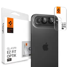 Spigen iPhone Air 2-PACK Linsskydd GLAS.tR "Ez Fit" Svart