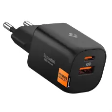 Spigen 35W V&auml;ggladdare USB-C / USB-A Essential Svart