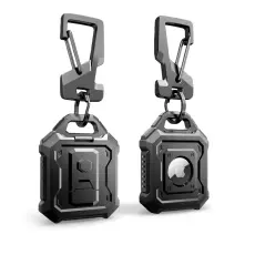 Tech-Protect Apple AirTag 2/1 H&aring;llare Kevlar Pro Svart