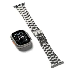 Ringke Apple Watch 42/44/45/46/49 mm Armband Metal OneAir Silver