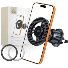 Tech-Protect MagSafe Mobilh&aring;llare F&ouml;r Luftventil Carbon Svart