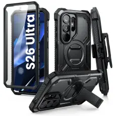 Supcase Galaxy S26 Ultra Skal MagSafe Iblsn ArmorBox Clip Svart