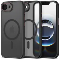 Tech-Protect iPhone 17e/16e Skal MagSafe MagCam Svart/R&ouml;d