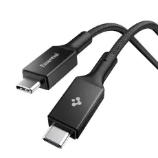 Spigen 1m 100W USB-C - USB-C Kabel Essential Svart