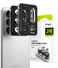 Ringke Galaxy S26 Ultra 2-PACK Linsskydd H&auml;rdat Glas Svart