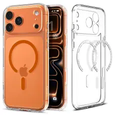 Spigen iPhone 17 Pro Max Skal MagSafe Ultra Hybrid Transparent/Orange
