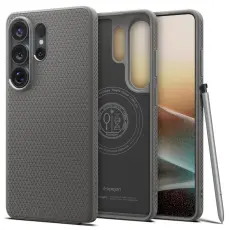 Spigen Galaxy S26 Ultra Skal MagSafe Liquid Air Marble Grey