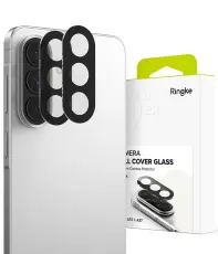 Ringke Galaxy A57 / A37 2-PACK Linsskydd H&auml;rdat Glas Svart