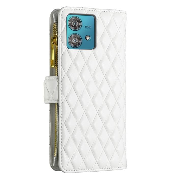 Bild 6, Motorola Edge 40 Neo 5G Fodral Multifunktionell Diamond Vit