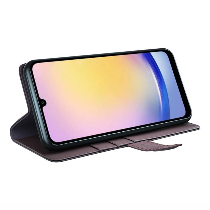 Bild 3, Samsung Galaxy A16 / A26 5G Fodral Premium Äkta Läder Brun