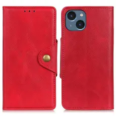 iPhone 15 Fodral Magnetisk Mässing Röd