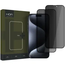 HOFI iPhone 16 Pro Max 2-PACK Skärmskydd Anti Spy Pro+ Privacy