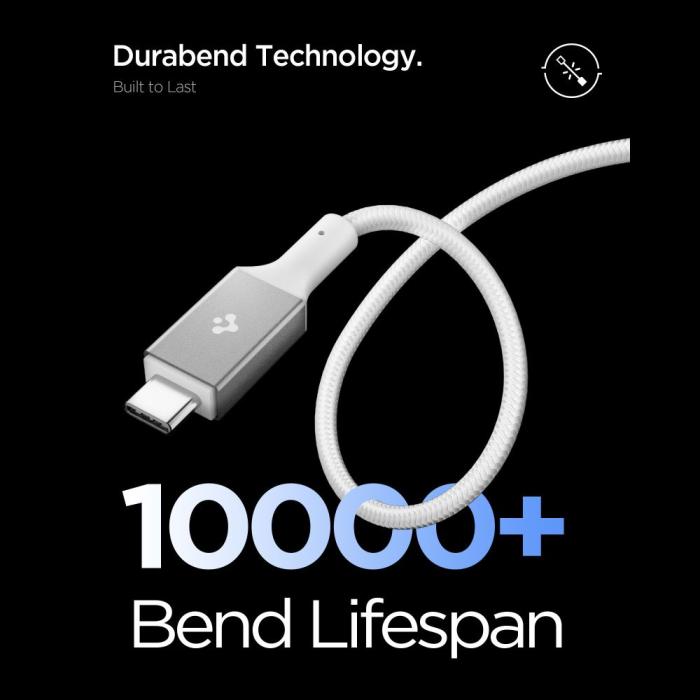 Bild 6, Spigen 1.5m 100W USB-C - USB-C Kabel Vit