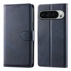Google Pixel 11 Pro XL Fodral L&auml;der Bl&aring;