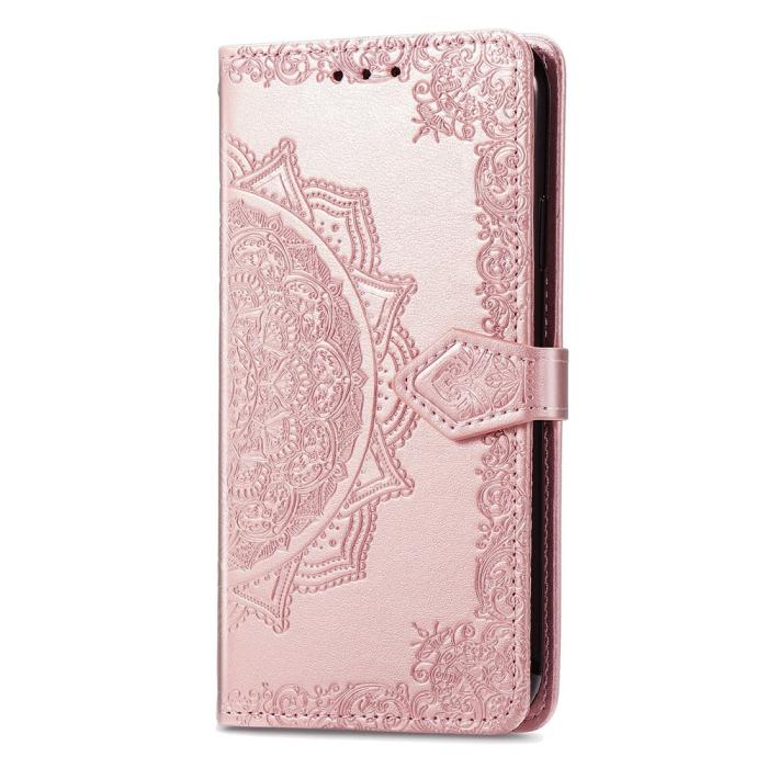 Bild 5, Honor 400 Smart Fodral Mandala Läder Roséguld