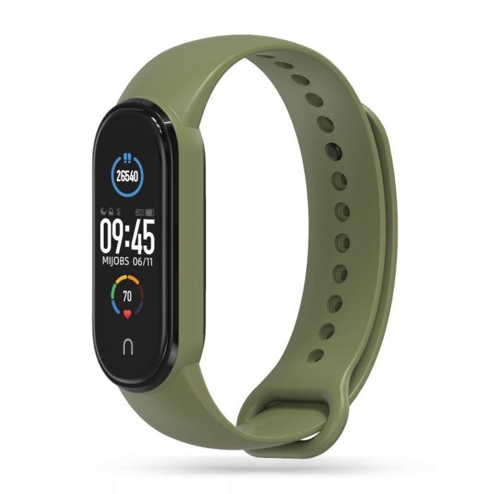 Bild 1, Tech-Protect Xiaomi Mi Smart Band 5 / 6 / 7 Armband Iconband Army Green