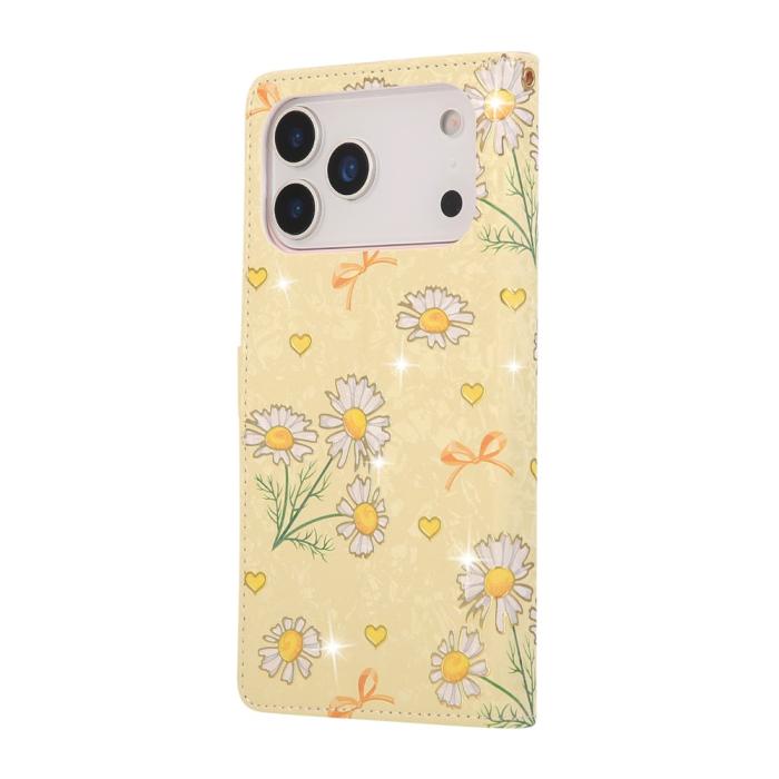 Bild 6, iPhone 17 Pro Fodral RFID Läder Yellow Daisy