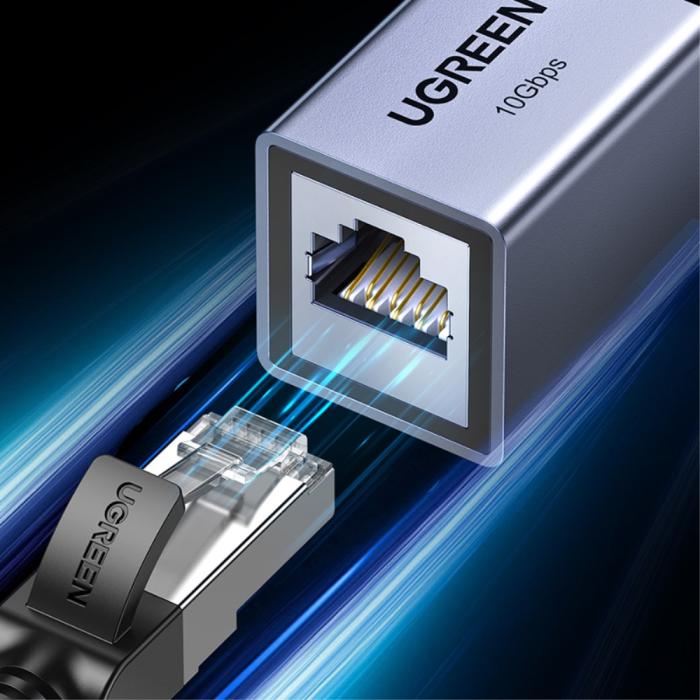 Bild 4, UGREEN Cat8-Cat5 RJ45 Nätverksadapter 10Gbit/s Blå