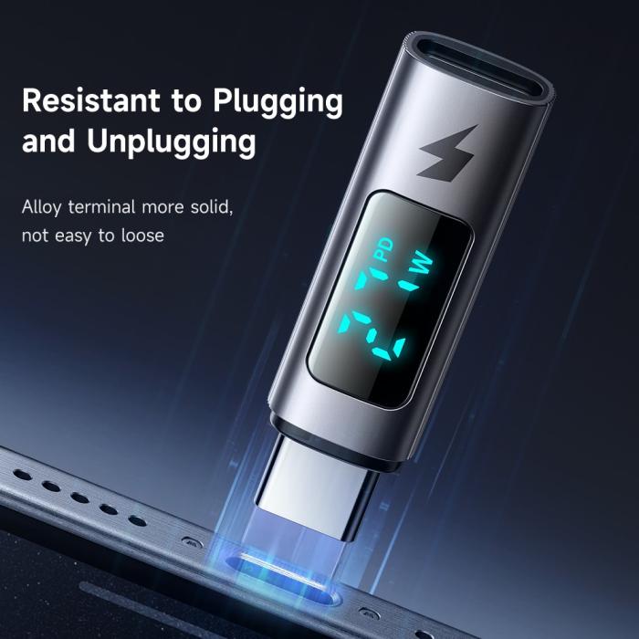 Bild 6, MCDODO Lightning - USB-C Adapter Digital Display Grå
