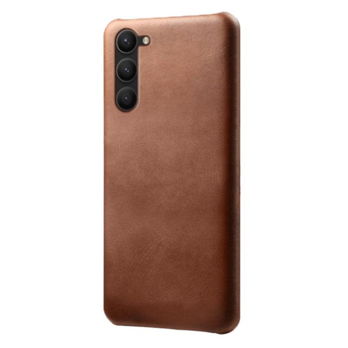 Bild 2, Samsung Galaxy S24 Plus Läderbelagt Skal Brun