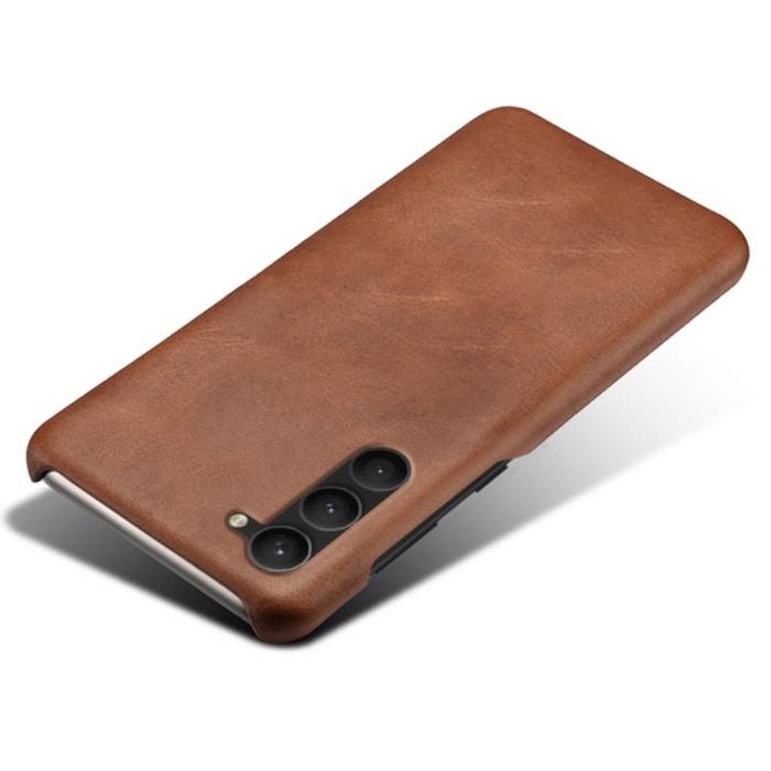 Bild 3, Samsung Galaxy S24 Plus Läderbelagt Skal Brun