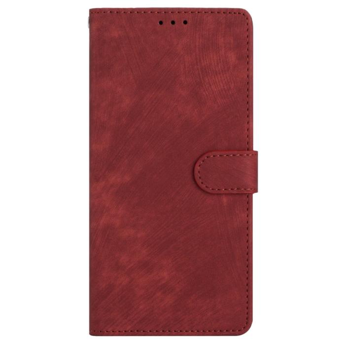 Bild 6, iPhone 15 Plus Fodral Skin Touch Läder Röd