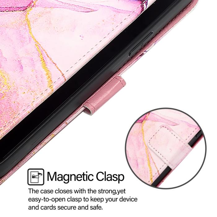 Bild 2, iPhone 16 Pro Fodral Marmor Rosa