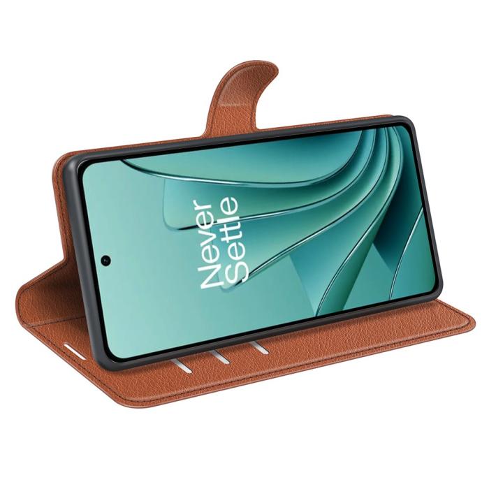 Bild 3, OnePlus Nord 3 5G Fodral Litchi Textur Brun