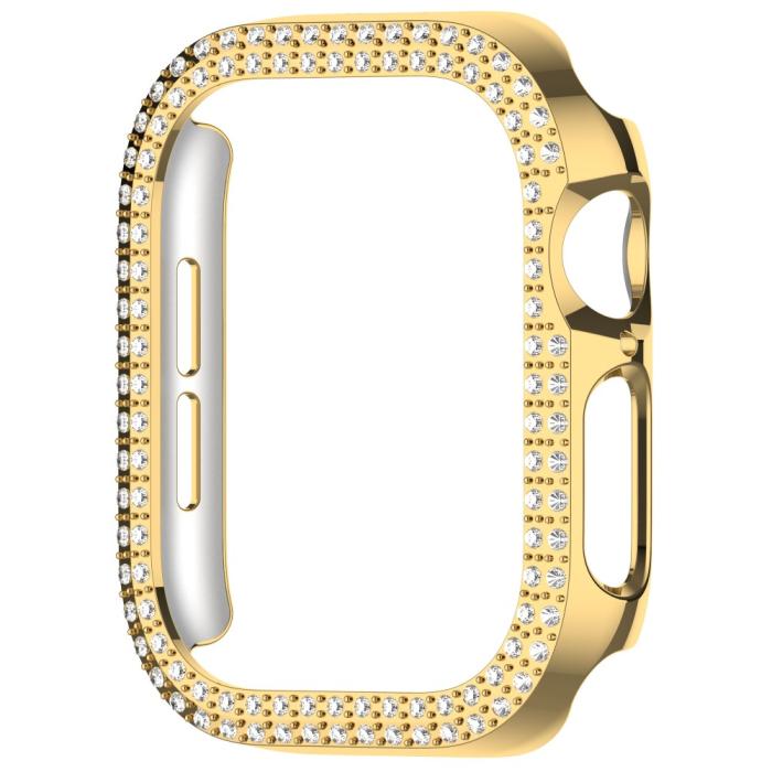 Bild 2, Apple Watch 10 42 mm Skal Rhinestone Guld