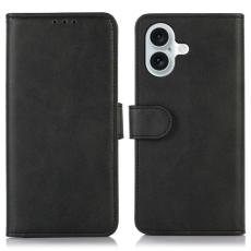 iPhone 17 Fodral L&auml;der Svart