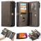 iPhone 12 / 12 Pro - CASEME 2-i-1 Magnet Skal/Fodral - Brun