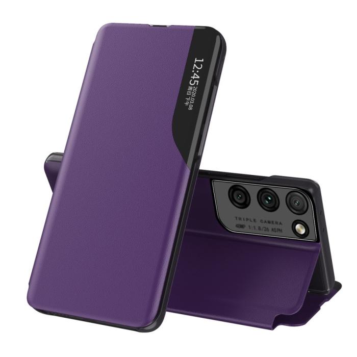 Bild 1, Samsung Galaxy S21 Ultra - View Window Flip Fodral - Lila