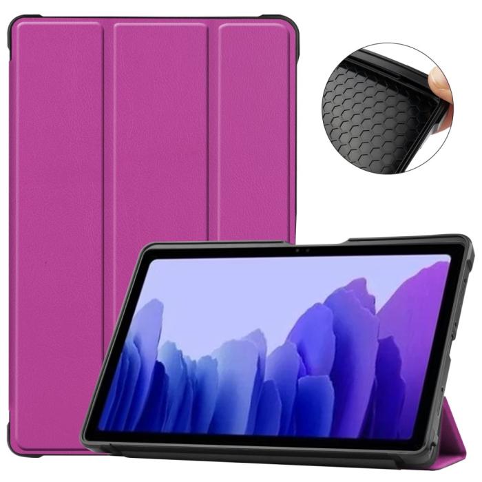 Bild 1, Samsung Galaxy Tab A7 10.4 Fodral Shockproof Tri-Fold Lila