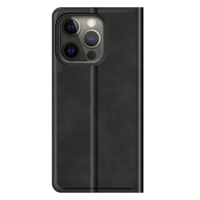 Bild 6, iPhone 13 Pro - Skin Touch Flip Fodral - Svart