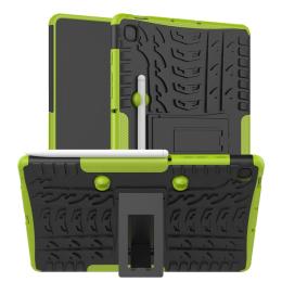 Samsung Galaxy Tab S6 Lite Skal Rugged Kickstand Armor Grön