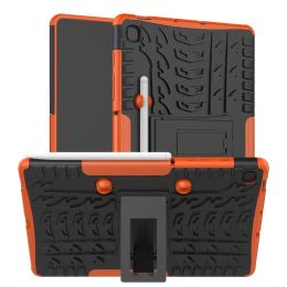 Samsung Galaxy Tab S6 Lite Skal Rugged Kickstand Armor Orange