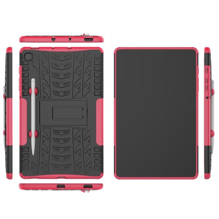 Bild 2, Samsung Galaxy Tab S6 Lite Skal Rugged Kickstand Armor Rosa