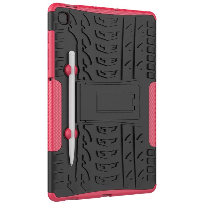 Bild 4, Samsung Galaxy Tab S6 Lite Skal Rugged Kickstand Armor Rosa