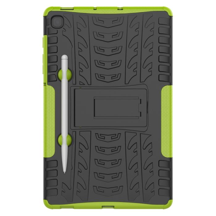 Bild 3, Samsung Galaxy Tab S6 Lite Skal Rugged Kickstand Armor Grön