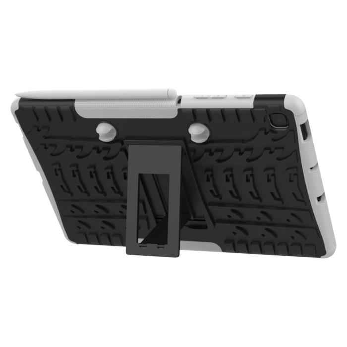 Bild 4, Samsung Galaxy Tab S6 Lite Skal Rugged Kickstand Armor Vit