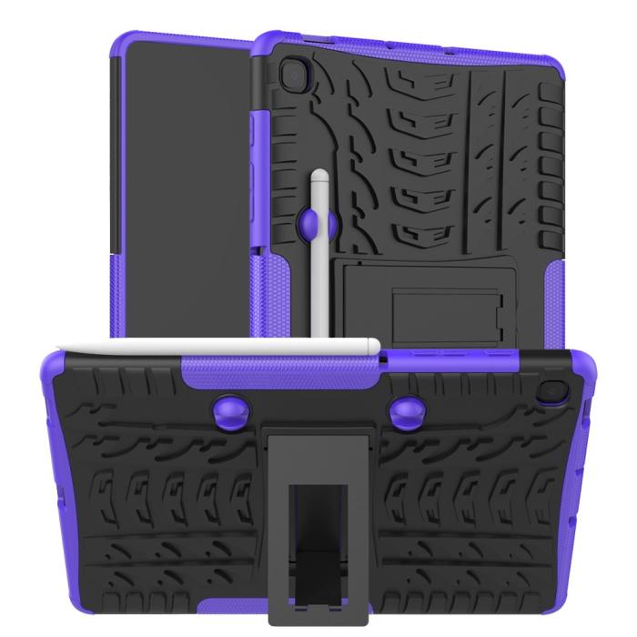 Bild 1, Samsung Galaxy Tab S6 Lite Skal Rugged Kickstand Armor Lila