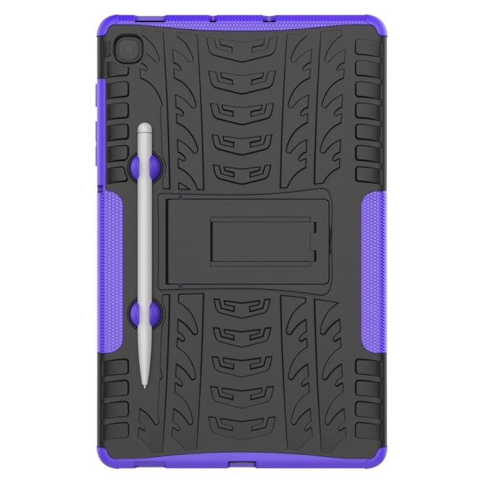 Bild 3, Samsung Galaxy Tab S6 Lite Skal Rugged Kickstand Armor Lila