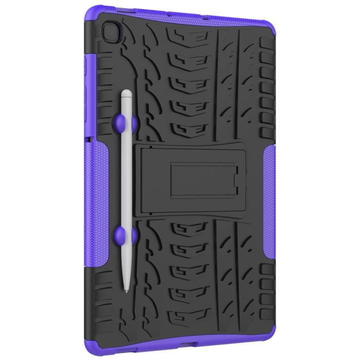 Bild 4, Samsung Galaxy Tab S6 Lite Skal Rugged Kickstand Armor Lila