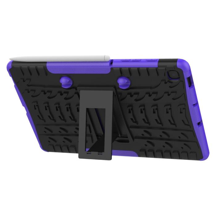 Bild 5, Samsung Galaxy Tab S6 Lite Skal Rugged Kickstand Armor Lila