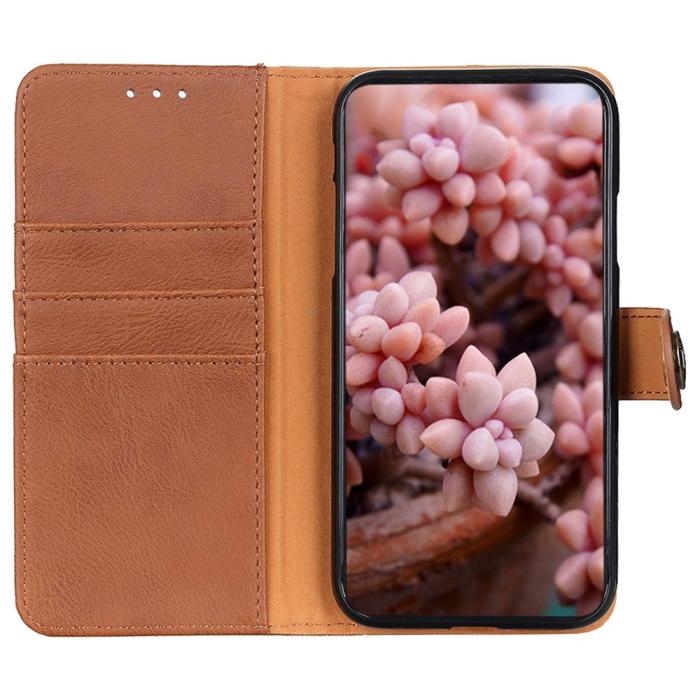 Bild 4, KHAZNEH Xiaomi Redmi Note 11 4G Fodral Läder Brun